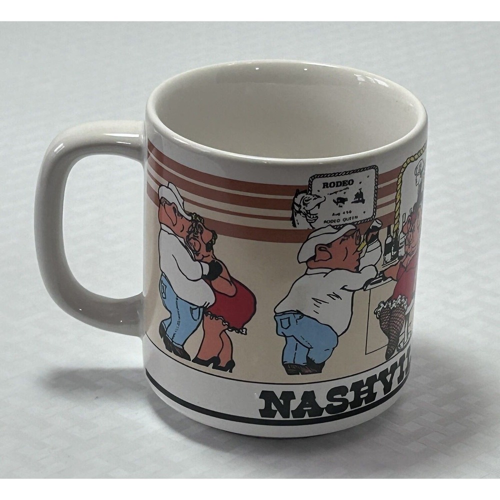 Vintage‎ Nashville Pig Ceramic Souvenir Coffee Mug